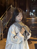 恒源祥千鳥(niǎo)格圍巾女秋冬季黑白新款韓版百搭加厚保暖羊絨圍脖披肩外搭 200*70 曬單實(shí)拍圖