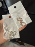 京霽 耳飾配件耳夾轉換器無(wú)耳洞防痛螺絲耳夾銀針耳釘耳夾飾品diy配件 耳夾轉換器/銀色一對+玫瑰金一對 曬單實(shí)拍圖