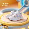 安踏兒童運動(dòng)鞋女?huà)胪?026春夏季新品魔術(shù)貼網(wǎng)面透氣軟底元氣跑鞋 【密網(wǎng)】安踏白/彩色J-6 24 鞋內長(cháng)14.5cm 曬單實(shí)拍圖