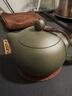 宜興正宗原礦名家純手工珍藏級綠泥紫砂壺家用高檔功夫茶具泡茶壺 珍藏綠泥-升級卡蓋 265ml 單壺+繩墊+證書(shū) 曬單實(shí)拍圖