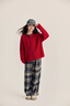 艾卡諾 I.KARNOW女童過(guò)年衣服2025新款女大童套裝秋冬洋氣喜慶本命年紅色圣誕毛衣 19748紅色+15190紅格加絨【套裝】 120 曬單實(shí)拍圖