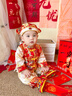 A+A寶寶周歲禮服抓周服套裝國風(fēng)唐裝秋冬款長(cháng)袖百天一歲生日抓周衣服 春秋款(紅色大龍春秋套裝) 送帽子+襪子+流蘇 80 建議身高72-80體重19-22斤 曬單實(shí)拍圖