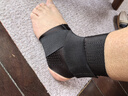 Jherz日本進(jìn)口護腳踝繃帶護具輕薄防崴腳扭傷套男女韌帶腳腕傷后固定套 黑色【輕薄升級款】 L（一只） 曬單實(shí)拍圖