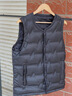 雅鹿【鵝絨】羽絨馬甲男內穿2025新款中老年人爸爸貼身內搭馬夾背心男 藏青色 （高蓬鵝絨） XL /180【推薦140-165斤】 曬單實(shí)拍圖