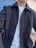 NEWMDER國際品牌奢侈品男裝夾克男2025新款秋冬款潮流刺繡修身行政夾克男 高檔黑色 【現貨速達】 XL 130-145斤 曬單實(shí)拍圖