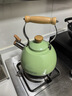 蘇泊爾SUPOR 鳴笛不銹鋼開(kāi)水壺 復合底磁通燒水壺 2.5L綠色ES25TS01-G 曬單實(shí)拍圖