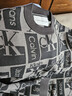Calvin KleinJeans秋冬男士通勤ck字母提花圓領(lǐng)打底美式風(fēng)毛衣打底衫針織衫 BEH-太空黑 M 曬單實(shí)拍圖