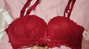 拉夏貝爾（La Chapelle）紅色馬年本命年文胸罩套裝法式半杯聚攏內衣女結婚送女友送老婆 本命紅套裝（文胸+內褲） M  （34/75 AB通杯） 曬單實(shí)拍圖