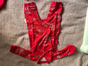 全棉時(shí)代寶寶過(guò)年拜年衣服嬰兒針織連體衣新生兒喜慶外出服 亭紅 73 曬單實(shí)拍圖