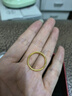 周六福（ZLF）新年禮物  黃金戒指男女款足金可疊戴素戒指環(huán)單個(gè)三生三世 計價(jià) 光面16號 - 2.89g 曬單實(shí)拍圖