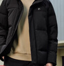 FILA 斐樂(lè )官方男裝羽絨服2025冬季新款時(shí)尚休閑舒適保暖連帽外套 正黑色-BK L 175/96A/L 曬單實(shí)拍圖