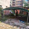洲璧批發(fā)戶(hù)外遮陽(yáng)棚雨棚家用停車(chē)棚門(mén)店防曬酒席帳篷加厚頂布防銹架子 墨綠色加厚刀割布 4米寬X5米長(cháng)【加厚鍍鋅管+防水頂布】 曬單實(shí)拍圖