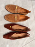 真美詩(shī)春季細膩羊絨竹節鏈條低跟樂(lè )福鞋女15155AA5 棕色 39 曬單實(shí)拍圖