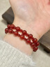 梵哲詩(shī)趙露思同款紅瑪瑙手串女生簡(jiǎn)約百搭玉髓圓珠許我耀眼許妍手串雙層 許妍同款手串 手圍15~16cm 曬單實(shí)拍圖