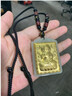 素江南金鑲玉八大守護神吊墜男款十二生肖本命佛玉墜和田玉鑲嵌黃金足金 15顆金鑲玉珠+?；⑻摽詹仄兴_ 曬單實(shí)拍圖