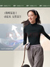蕉下（beneunder）運動(dòng)打底衫半高領(lǐng)女士戶(hù)外運動(dòng)跑步保暖外穿長(cháng)袖T恤EL14223 石墨灰 M (90) 曬單實(shí)拍圖