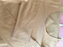 金三塔打底衫女士秋冬桑蠶絲彈力拉絨圓領(lǐng)衣修身保暖內衣 米色 L 曬單實(shí)拍圖