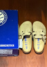 BIRKENSTOCK勃肯德國進(jìn)口男女款涂油皮軟底復古Boston包頭拖鞋 棕色窄版1019484 37 曬單實(shí)拍圖