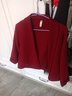 雅鹿紅色毛呢外套女秋冬蝙蝠袖短款寬松小個(gè)子媽媽氣質(zhì)雙面呢羊毛大衣 古馳紅 M 建議【90-120斤】 曬單實(shí)拍圖