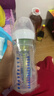 布朗博士玻璃奶瓶 3-6月新生嬰兒防脹氣防嗆 寬口徑奶瓶270ml 雙兔 曬單實(shí)拍圖