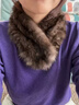 恒源祥紫貂圍巾水貂毛皮草圍巾女冬毛毛圍巾圍脖高品質(zhì)經(jīng)典優(yōu)雅低調 優(yōu)雅深褐色 曬單實(shí)拍圖