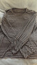茵曼2025秋冬女裝新款萊賽爾條紋T恤寬松百搭休閑長(cháng)袖打底衫上衣 黑條紋 L 曬單實(shí)拍圖