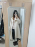 麥檬【人生大衣】MM13%+羊絨浪漫優(yōu)雅立領(lǐng)羊毛毛呢大衣25秋冬新 長(cháng)款-象牙白5G9970052-2 S 曬單實(shí)拍圖