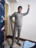 暢登秋冬德絨套裝男生半高領(lǐng)保暖內衣男加絨打底秋衣秋褲保暖兩件套裝 黑色+深灰 3XL 曬單實(shí)拍圖