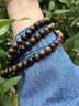 尚庸郡印尼加里曼丹沉香手串老型桶珠108顆念珠沉水老料沉香木手鏈保真 全沉水 約8*7mm*108顆*40g 曬單實(shí)拍圖
