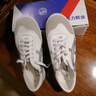 回力帆布鞋男鞋夏季透氣百搭休閑鞋田徑鞋跑步鞋男女體考學(xué)生運動(dòng)鞋子 WL-27白灰 42 曬單實(shí)拍圖