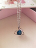 XUPING旭平首飾XUPING旭平首飾合金時(shí)尚小眾星球設計項鏈女送禮飾品 墨藍色 曬單實(shí)拍圖