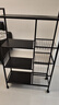 巧納美置物架落地廚房多層移動(dòng)收納架子果蔬菜籃儲物架QNM6391-BK（B) 曬單實(shí)拍圖