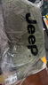 吉普（JEEP）夾克男秋冬季沖鋒外套男士休閑寬松工裝衣服男裝 軍綠加棉 XL 曬單實(shí)拍圖