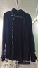 馬登工裝美式休閑磨毛牛津紡襯衫長(cháng)袖外套純棉牛津布薄款襯衣男秋 藏青色 XL 曬單實(shí)拍圖
