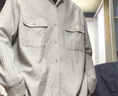 優(yōu)衣庫合作款男裝女裝柔軟棉質(zhì)開(kāi)領(lǐng)寬松襯衫長(cháng)袖襯衣25新款479997 04 煙灰色 S 曬單實(shí)拍圖