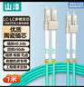 山澤 光纖跳線 LC-LC萬兆多模雙芯OM3-300 工程級光纖尾纖 阻燃低煙無鹵 機房光纖線網線 1米G3-LCLC01 曬單實拍圖