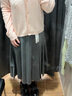 優(yōu)衣庫女裝寬褶中裙/半身裙裙子25秋冬新款479916 08 深灰色 M /160/68A 曬單實(shí)拍圖