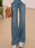 UR2025秋季新款女裝時(shí)髦休閑百搭九分喇叭牛仔長(cháng)褲UYY850085 淺藍 28 曬單實(shí)拍圖