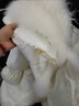 皮爾卡丹（pierre cardin）真狐貍毛小香風(fēng)2024新款羽絨服女冬季顯瘦長(cháng)款厚白鴨絨外套 白色1(真狐貍毛) S 85-105斤 曬單實(shí)拍圖