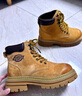 Dickies馬丁靴男靴2025冬季男鞋加絨靴子男女百搭大黃靴增高情侶工裝靴 土黃 43 【偏大一碼，適合運動(dòng)鞋44】 曬單實(shí)拍圖