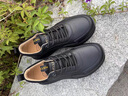 名郎（MELLEN）品牌男鞋真皮軟底輕便戶(hù)外休閑鞋百搭舒適透氣運動(dòng)通勤休閑鞋男 黑色 41 曬單實(shí)拍圖