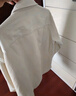 優(yōu)衣庫男裝女裝燈芯絨工裝襯衫長(cháng)袖襯衣休閑復古25秋冬新款480295 01 乳白色 M 曬單實(shí)拍圖