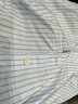 優(yōu)衣庫女裝全棉條紋襯衫/長(cháng)袖襯衣薄外套25秋冬新款479079 61 水藍色 M /160/84A 曬單實(shí)拍圖