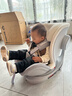 任道兒童安全座椅汽車(chē)用0-12歲嬰兒寶寶車(chē)載可坐躺360旋轉i-Size認證 I-SIZE認證旗艦版-椰奶白+支撐腿 曬單實(shí)拍圖