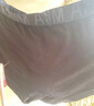 Asianbum男士?jì)妊澦慕嵌萄潖椓γ拶|(zhì)平角簡(jiǎn)約自然腰褲頭純色潮青年四角褲 黯黑 XL 曬單實(shí)拍圖