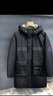 安初夏國潮2025冬季潮牌加肥加大碼胖子羽絨服男中長(cháng)款工裝及膝連帽外套 黑色 5XL 建議200-220斤 曬單實(shí)拍圖
