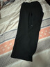 SIINSIIN【專(zhuān)享】闊腿褲女2024加絨褲子垂感休閑簡(jiǎn)約直筒褲黑色高腰收腹褲 【暖皮常規款】顯瘦黑 加絨 M 【100-120斤】 曬單實(shí)拍圖