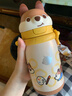 babycare兒童保溫杯嬰兒小松鼠寶寶1-3歲不銹鋼吸管水杯壺學(xué)生上學(xué)450ml 曬單實(shí)拍圖