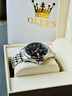 歐利時(shí)（OLEVS）瑞士認證品牌手表男全自動(dòng)機械手表十大名表輕奢新款男士手表禮物 銀灰鋼帶 /精美禮盒裝/免費刻字 曬單實(shí)拍圖