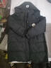 東方鴨中長(cháng)款寬松型羽絨服女洋氣加厚冬季衣外套韓版寬松保暖襖外穿 黑色 M 105-120斤 曬單實(shí)拍圖